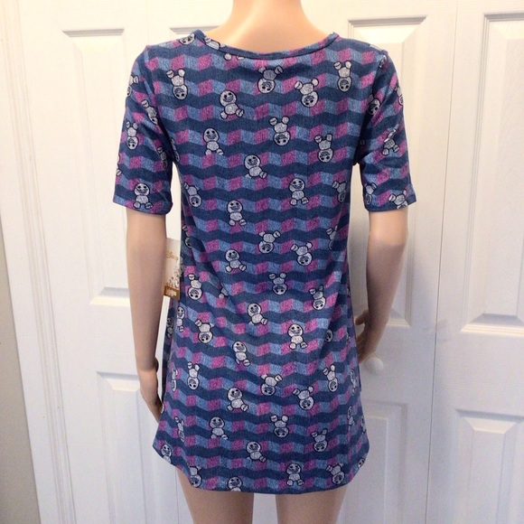 LuLaRoe Disney Frozen Snowgies Perfect Tee Size XS - Picture 3 of 7